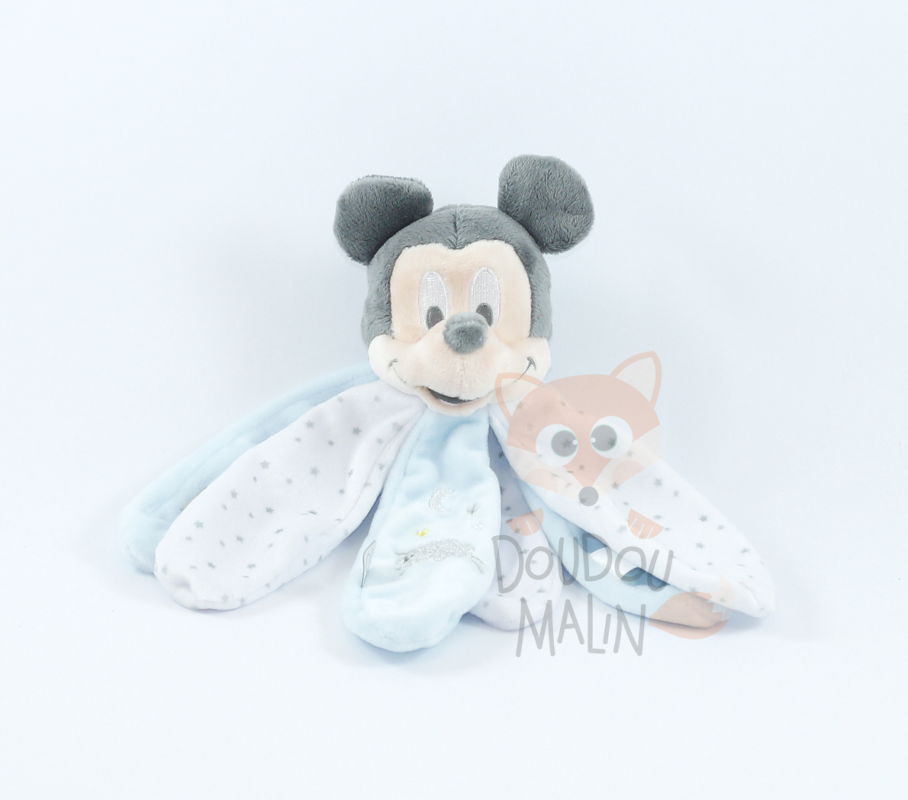  mickey mouse baby comforter blue white sheep 